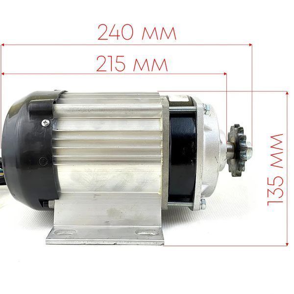 Мотор BLDC 48V 1000W, 20A з планетарним редуктором + Контроллер 48V 1000W 3044 фото