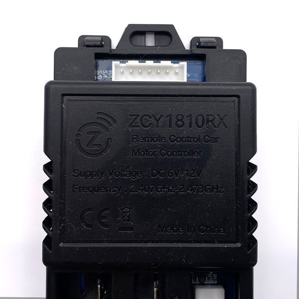 Блок керування ZCY1810RX-6-12V 7pin з пультом керування, для дитячого електромобіля Bambi 3237 фото